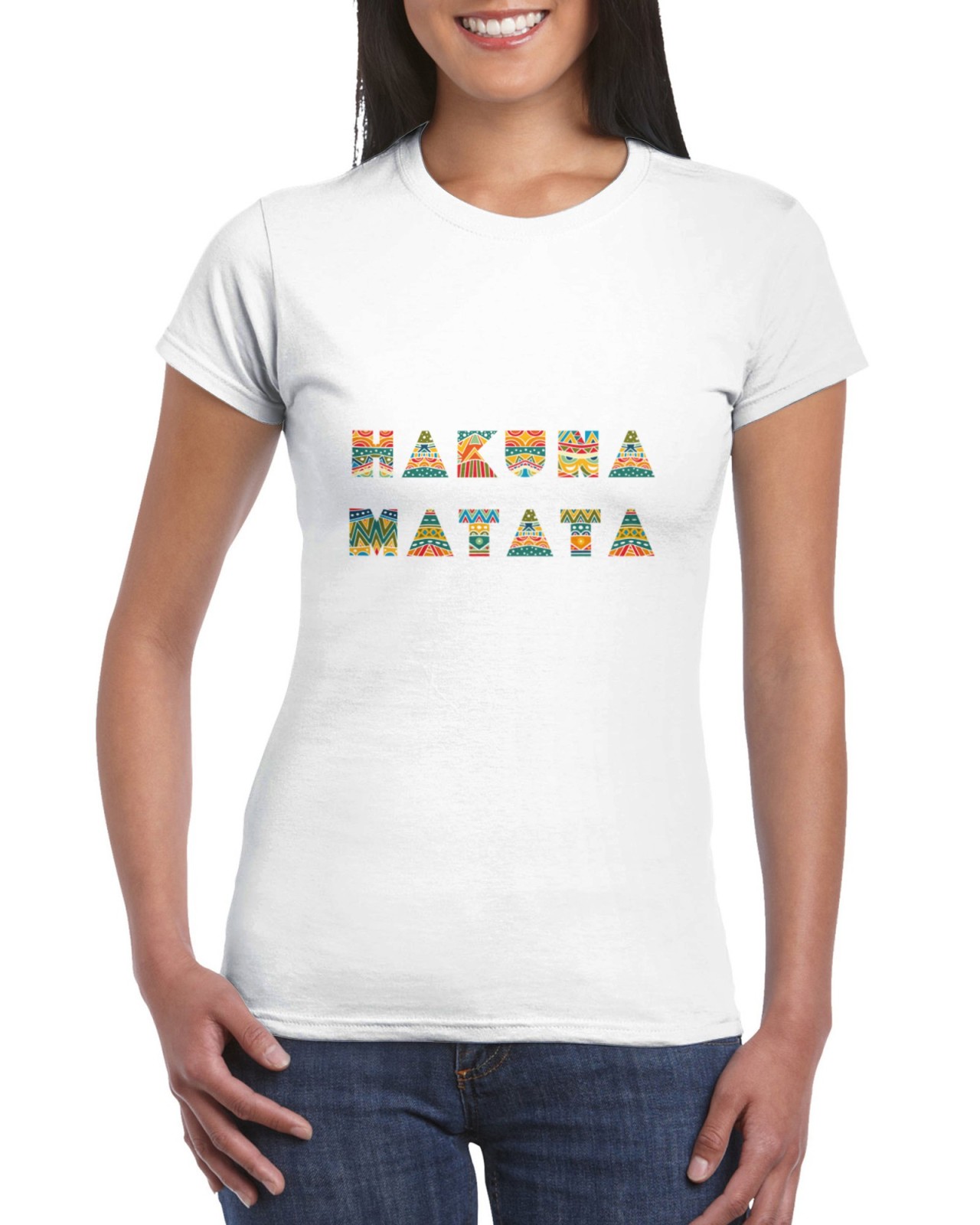 Hakuna matata t shirt 2025 women's