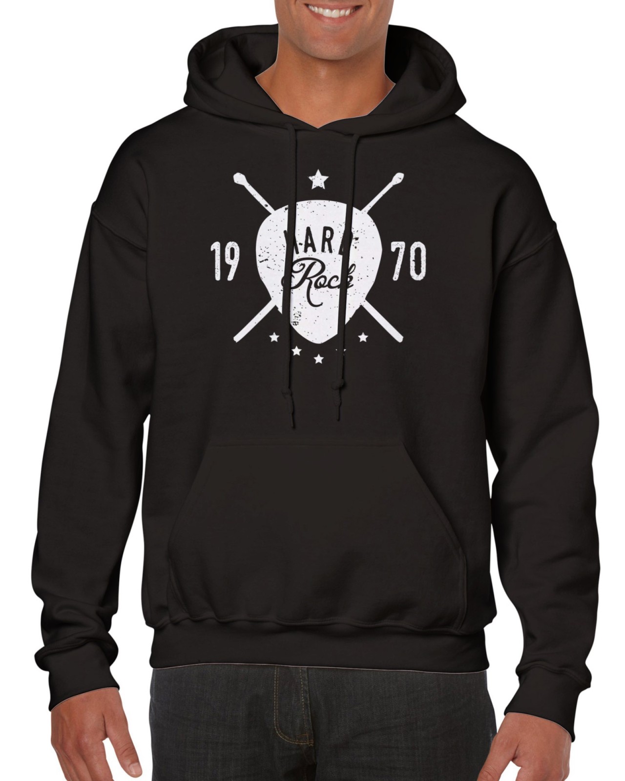 Hard Rock Retro Logo Sudadera con Capucha Unisex Ropa