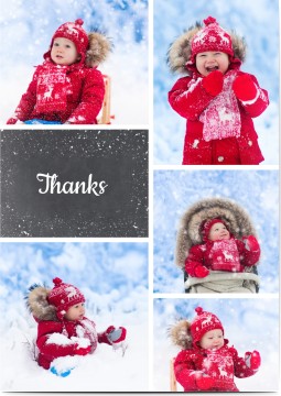 Winter Glitter Collage