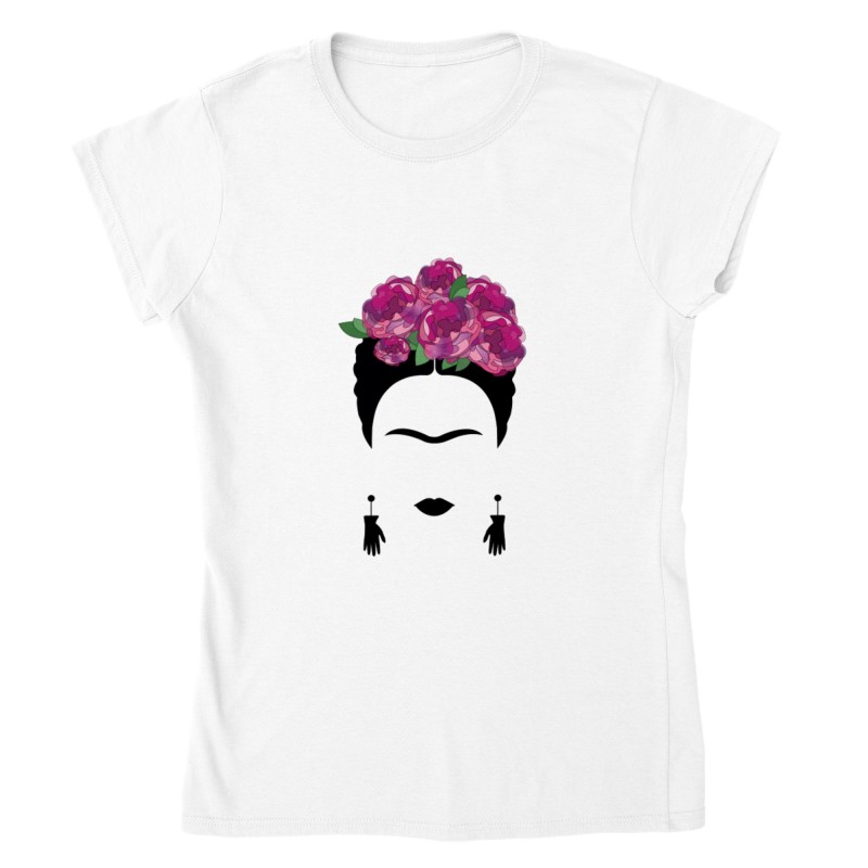 Frida Kahlo Silhouette T shirt Femme V tements Optimalprint