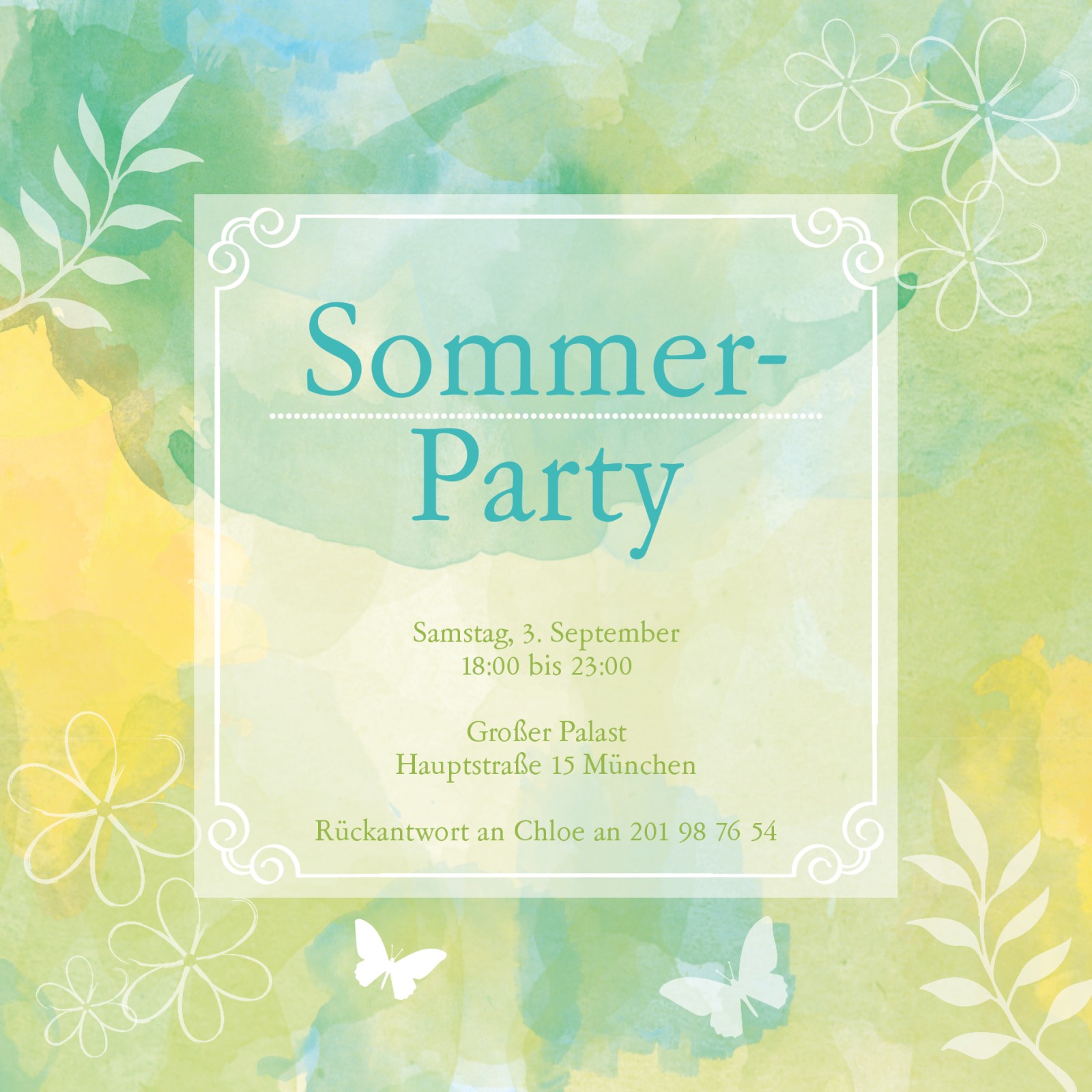 10 Einladungen Zur Geburtstagsfeier „Sommerparty Mit Flamingo“ – DIN A6, 300 G/m², Für Kindergeburtstage, Italienisch Von EDITION COLIBRI