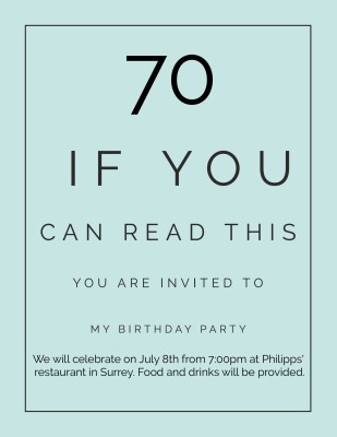 Birthday Invitations