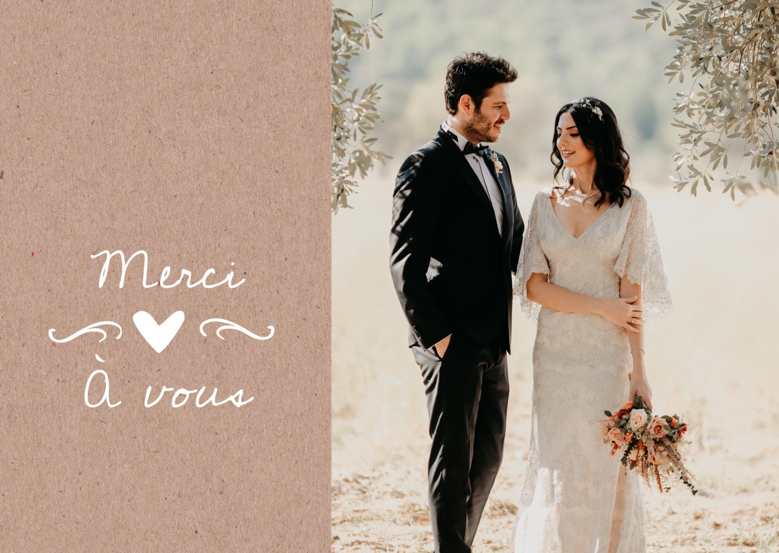 Cartes de remerciement de mariage Optimalprint