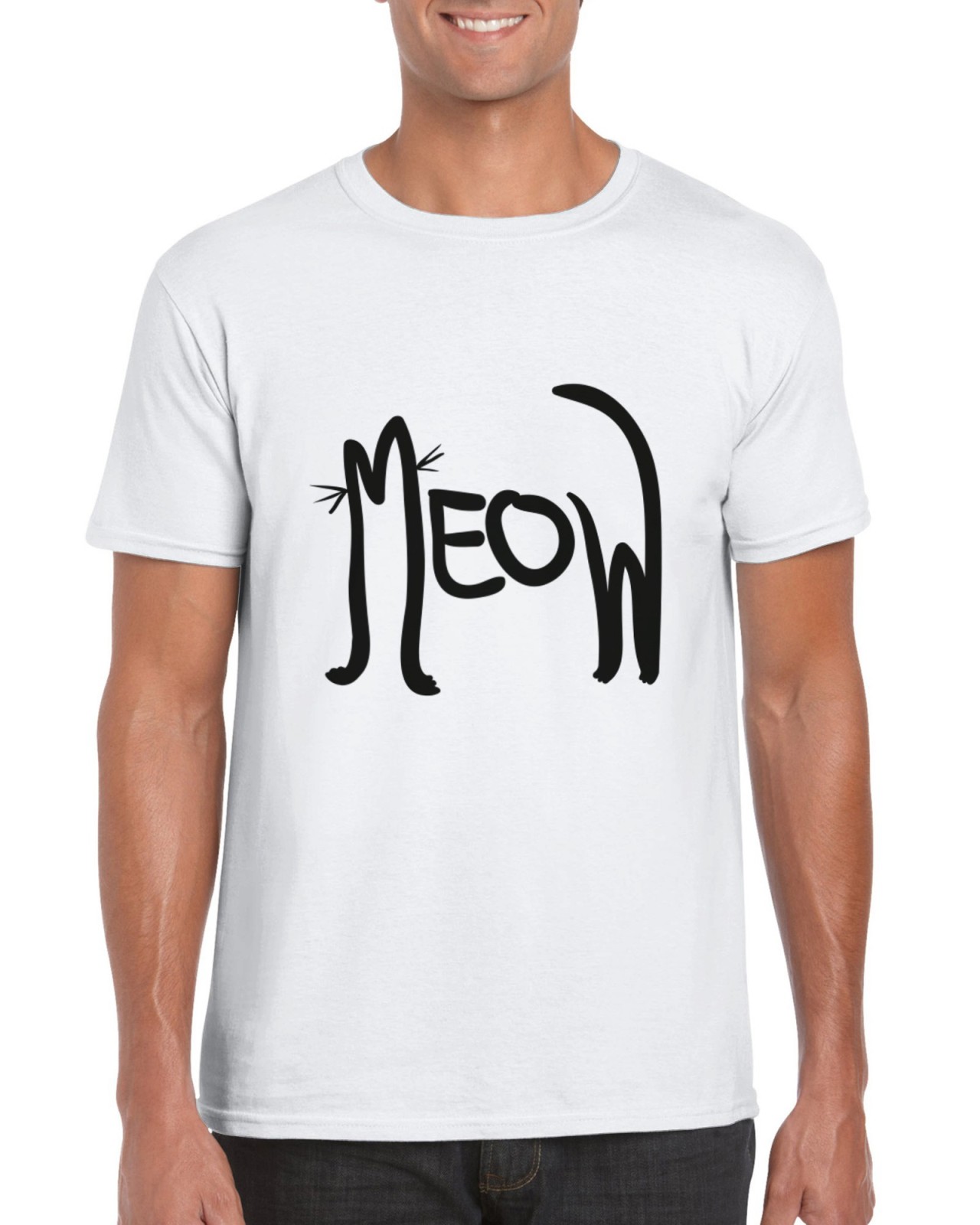 Meow best sale cat shirt