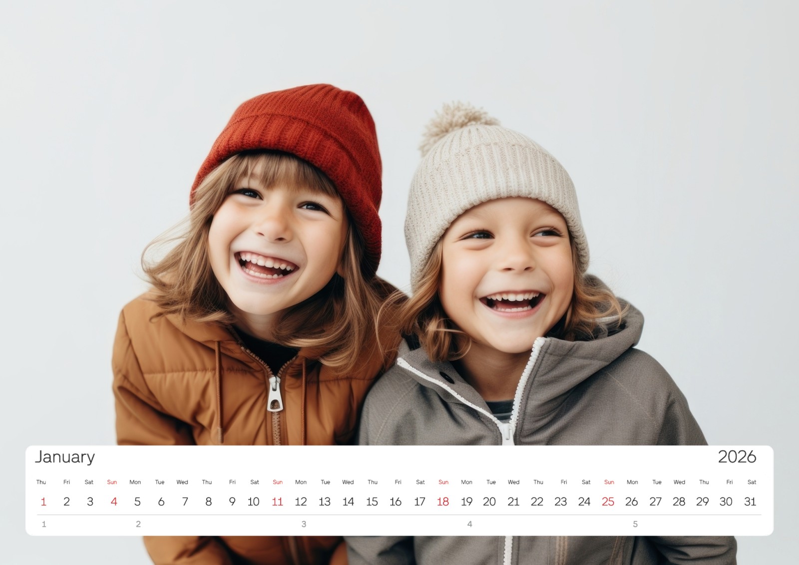 Personalised Wall Calendar Optimalprint