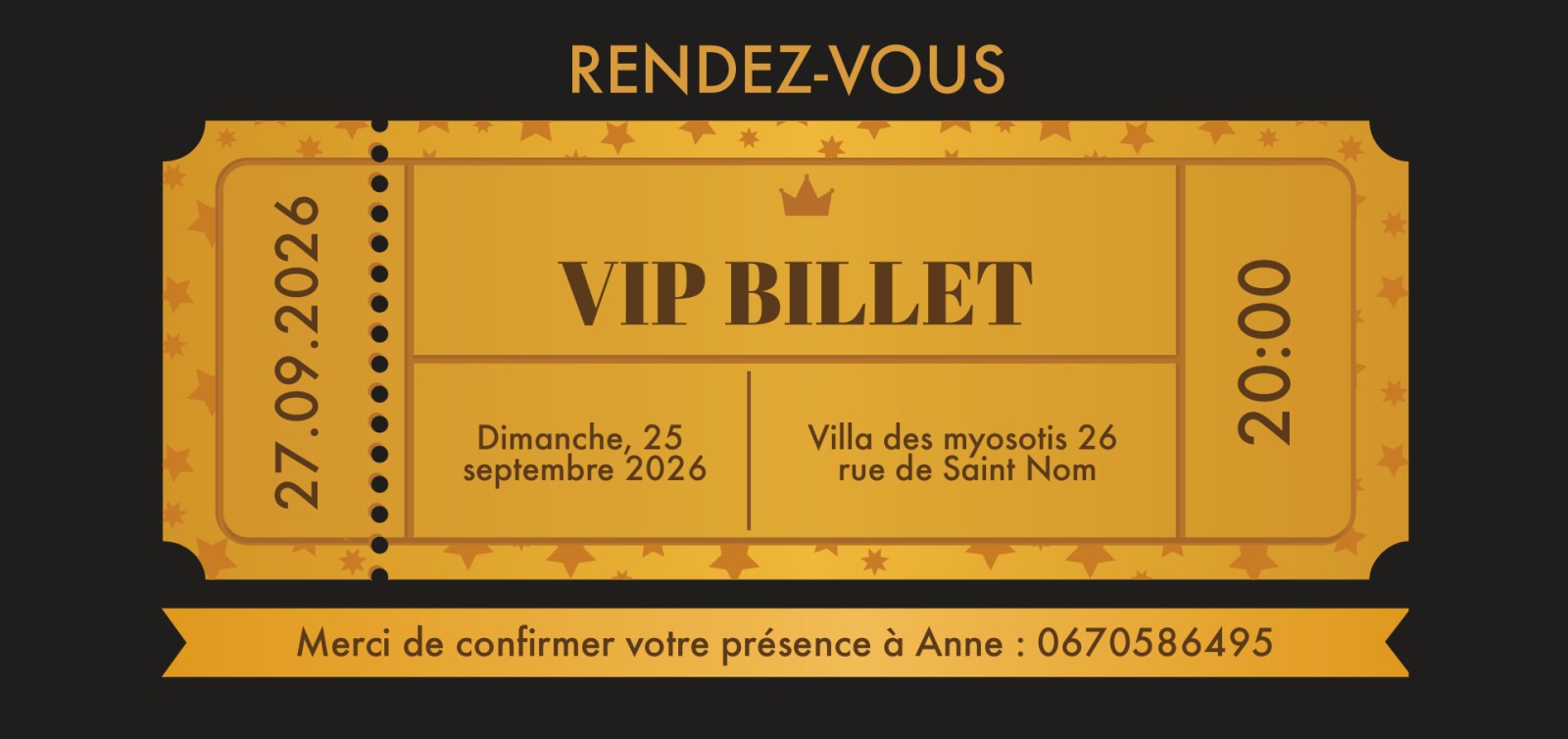 Carte D'Invitation Anniversaire Vip A Imprimer Gratuit