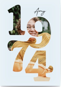 Modern 50 Birthday Year