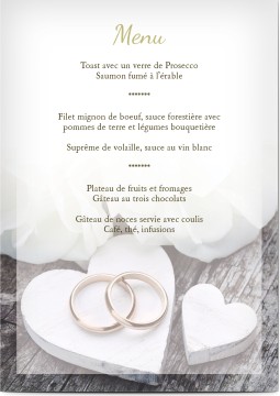 Plus populaires - Cartons de menu pour mariages et fêtes