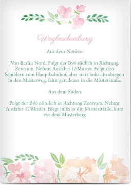 Alle zeigen - Wegbeschreibungen für Hochzeit & Party