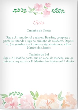 Ver todos - Instru&ccedil;&otilde;es de trajeto para a cerim&oacute;nia  e boda