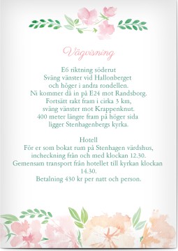 Se alla - Br&ouml;llop &ndash; V&auml;gbeskrivning till br&ouml;llop