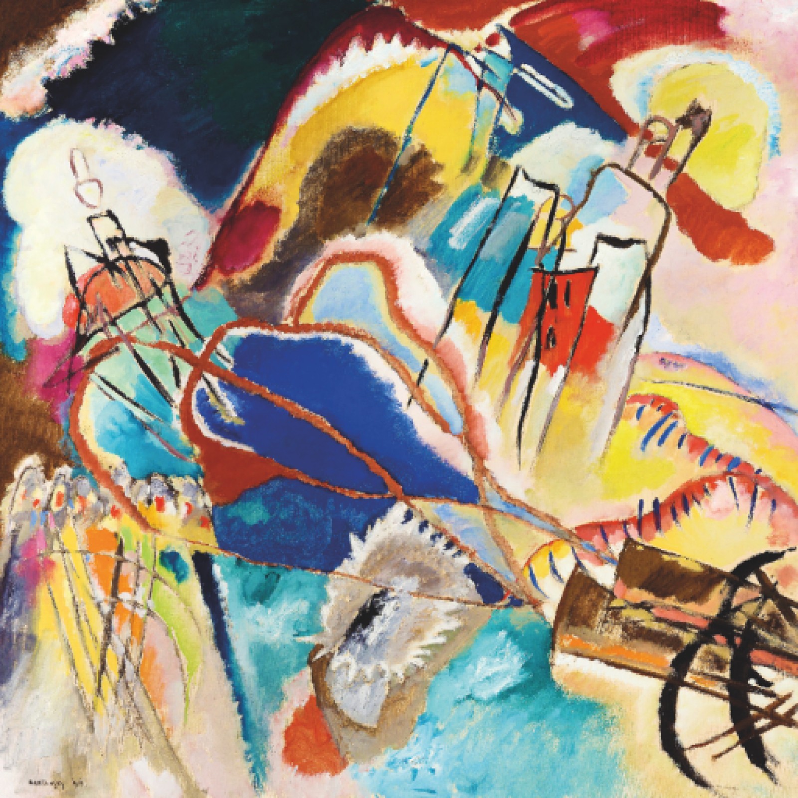 Wassily Kandinsky、、画集画、額装付