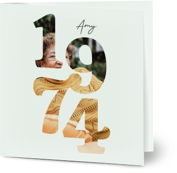 Modern 50 Birthday Year