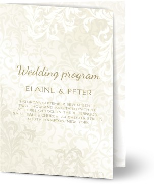 No Photo - Wedding Programs