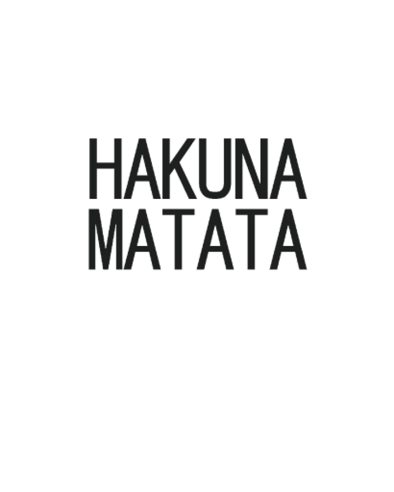 Hakunamatata 1 | Studio Selection Poster