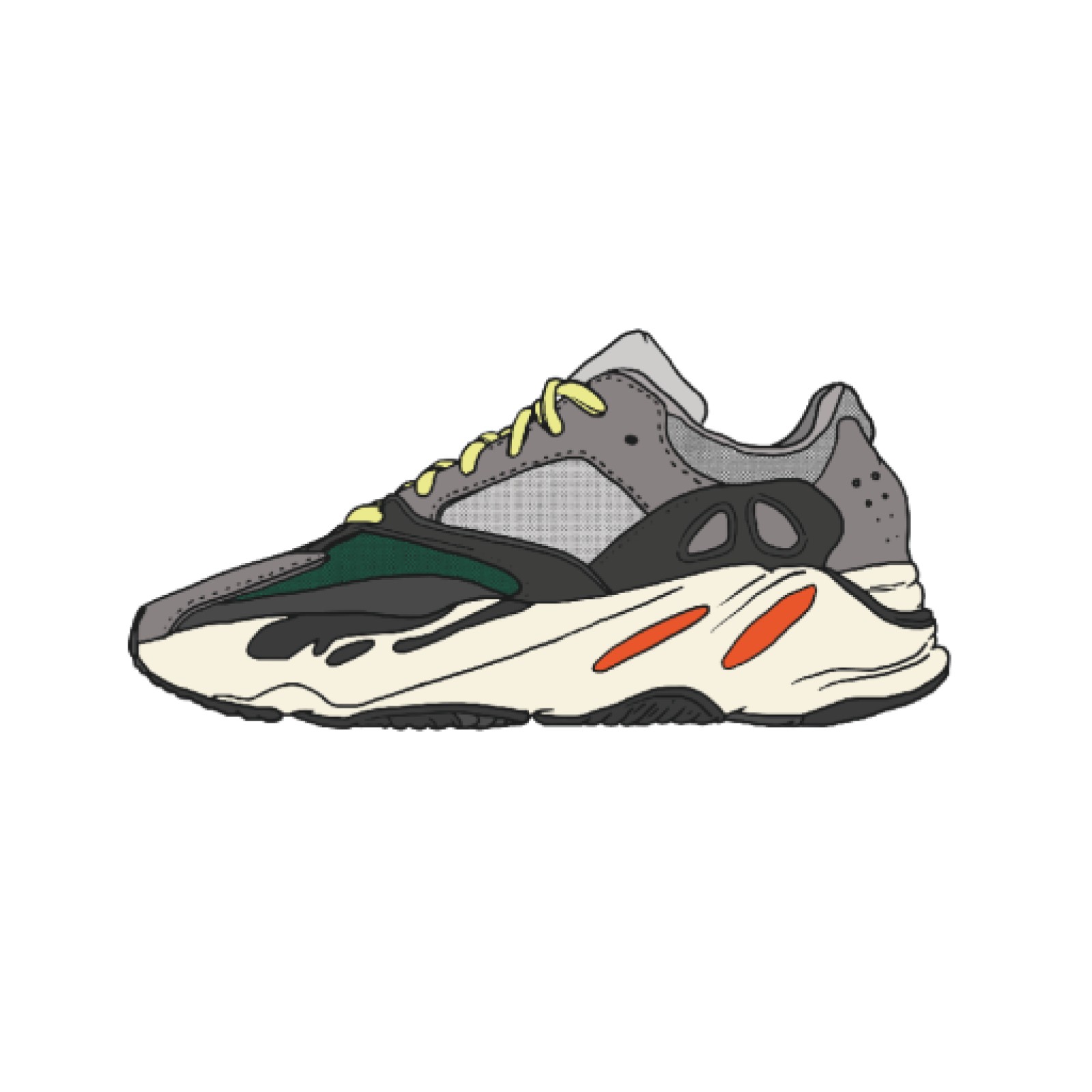 Yeezy store 700 moth