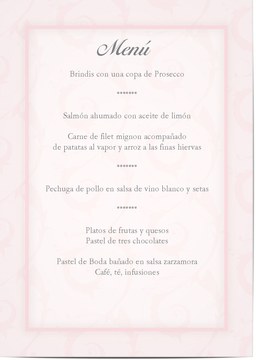 Ver todos - Tarjetas de menú para Bodas y Fiestas