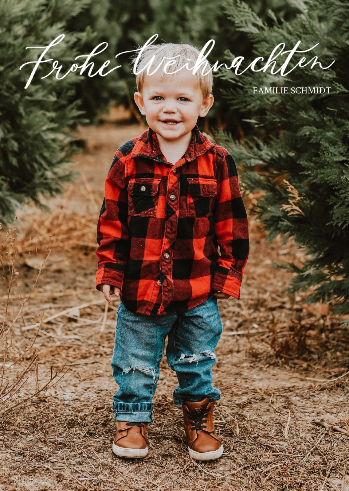 Minimalistische Weihnachtskarten Optimalprint