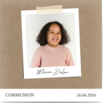Mopec Film Pour Empreintes Digitales Communion Fille - Planche à Signatures Colombe 29,5 X 42 Cm