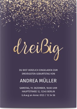 30 Geburtstagseinladungen Mit Umschlägen – Buntes Design Mit Kuchen & Sternen – 12,7 X 17,8 Cm, 300 G/m² Papier