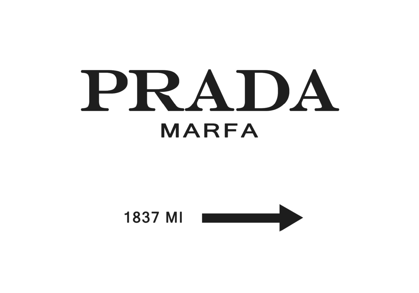 Tableau en bois Prada Marfa- Carré