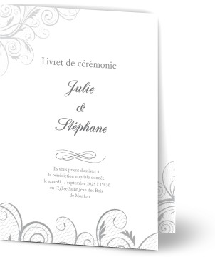 Sans photo - Mariage - Livrets de cérémonie 