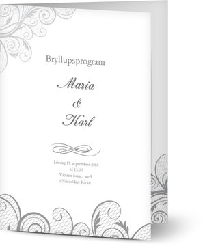 Uten bilde - Bryllup - Kirkeprogram