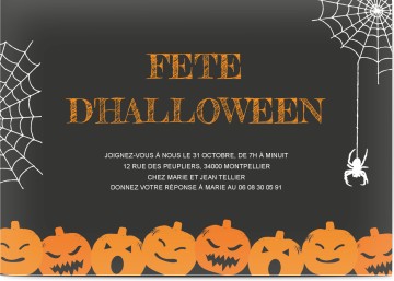 12 Cartes D'Invitation Halloween En Français - Chasse Aux Bonbons Et Fête - De 5 à 99 Ans