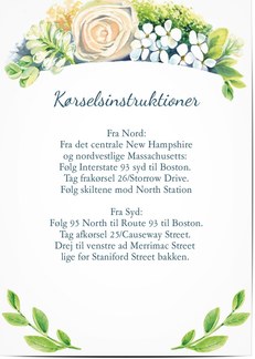 Mest popul&aelig;re - K&oslash;rselsvejledning til bryllups- og festinvitationer