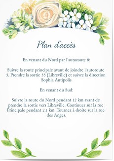 Plus populaires - Plans d'accès pour mariages et réceptions 