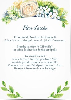 Plus populaires - Plans d'accès pour mariages et réceptions 