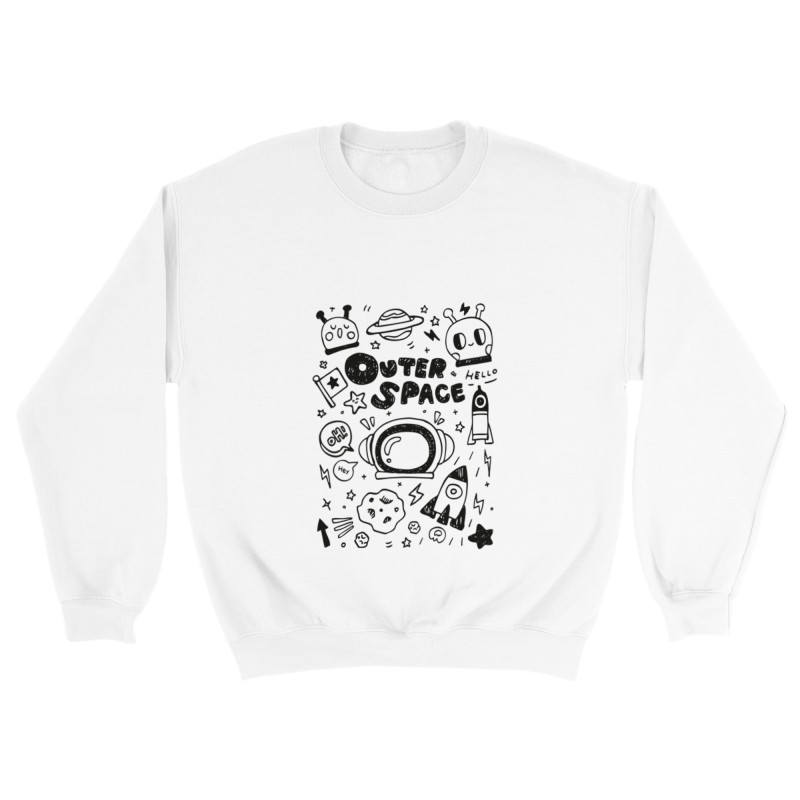 Outer Space Doodle Unisex Sweatshirt Clothing Optimalprint